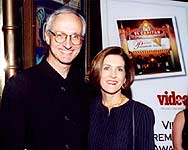 Michael Gross and wife - Tremors 3 best actor award - Video Premier Awards show 2001